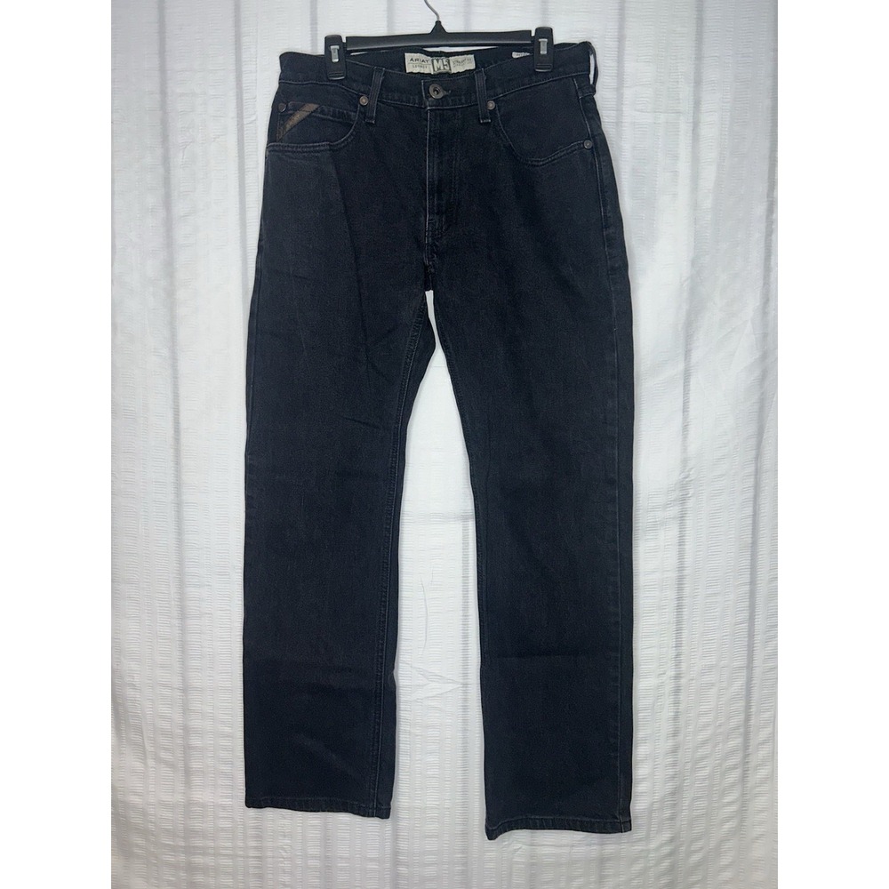 Ariat M5 Legacy Black Straight Fit Straight Leg Men Jeans 32x32 Stretch Denim